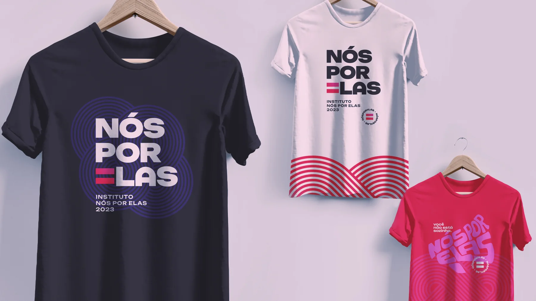 Camisetas do Instituto Nós por Elas